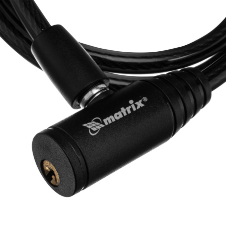 Замок тросовый универсальный, 8 х 960 мм Matrix цена