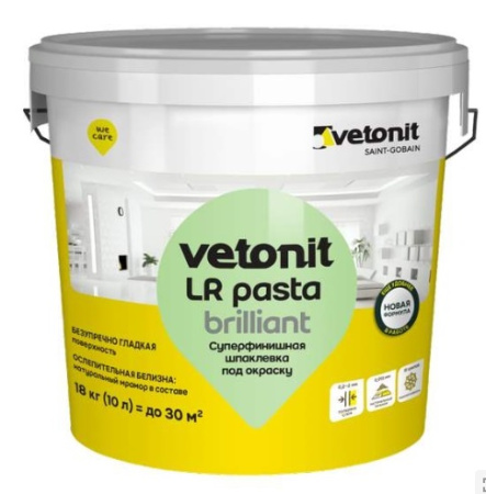 Шпаклевка финишная Ветонит ЛР Паста 18 кг цена