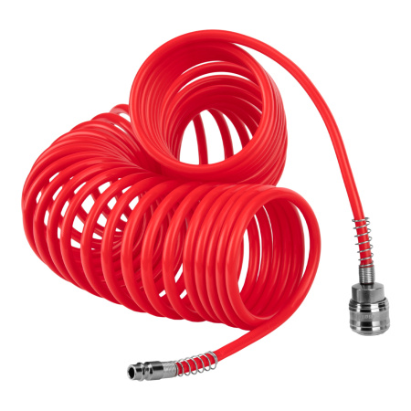 Шланг спиральный воздушный, 10 м, с быстросъемными соединениями Matrix цена