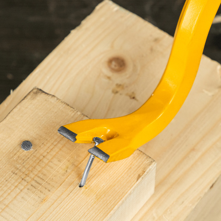 Лом-гвоздодер, 900 мм, шестигранный 19 мм, окрашенный, сталь 65 Denzel цена