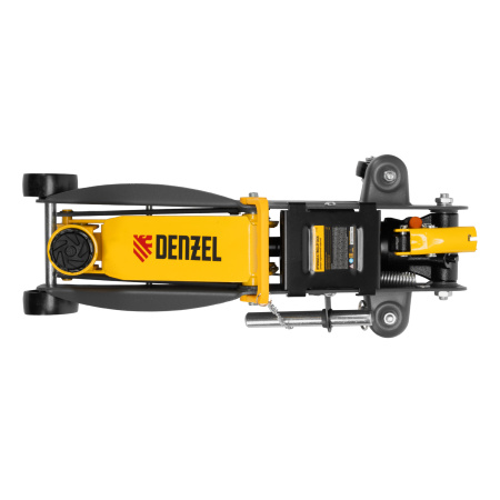 Домкрат гидравлический подкатной с фиксатором, 2,8 т, 135-385 мм Denzel цена