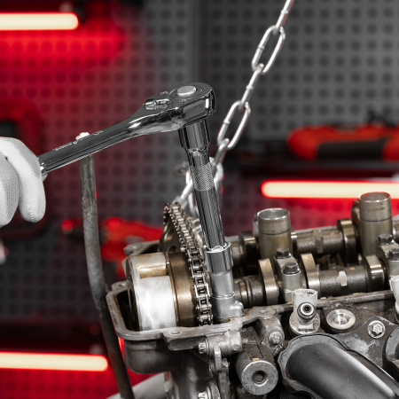 Набор торцевых головок, 1/2", головки 10 - 24 мм, с трещот. ключом, 12 предметов Matrix