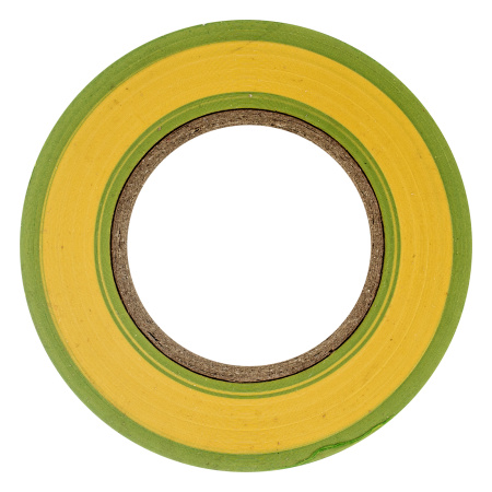 Изолента ПВХ, 19 мм х 20 м, желто-зеленая, 150 мкм Matrix цена