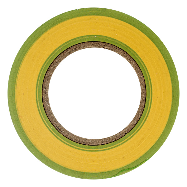 Изолента ПВХ, 19 мм х 20 м, желто-зеленая, 150 мкм Matrix цена