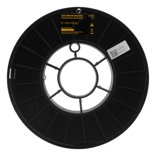 Порошковая проволока Е71TGS, диам. 1 мм, 4,5 кг, диам. катушки D200 Denzel