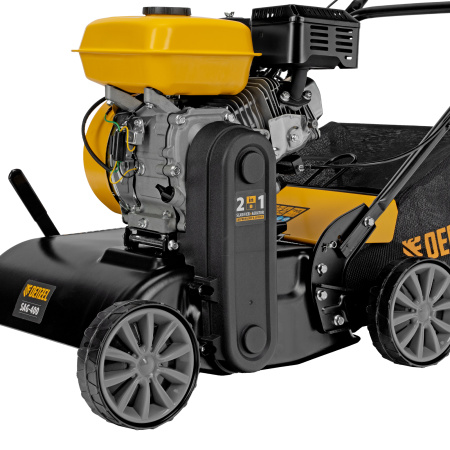 Скарификатор-аэратор бензиновый SAG-400, 212 см3, -15/+10 мм, 40 см Denzel цена