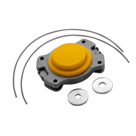 Головка триммерная универсальная алюминий, шайба 8 мм, 10 мм Denzel цена