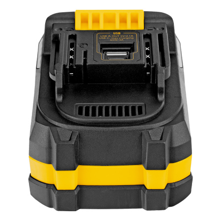 Батарея аккумуляторная BH-20-6.0, Li-Ion, USB, 20 В, 6,0 Ач// Denzel