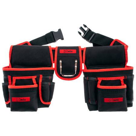 Сумка-пояс двойная, 20 карманов, держатель для молотка Matrix цена