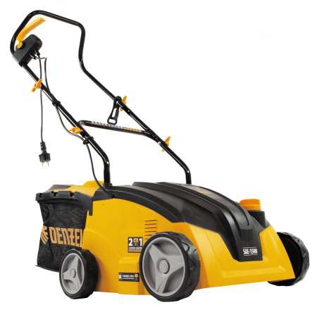 Скарификатор-аэратор  электрический SAE-1500, 1500 Вт, -11/+5 мм, 32 cм Denzel цена