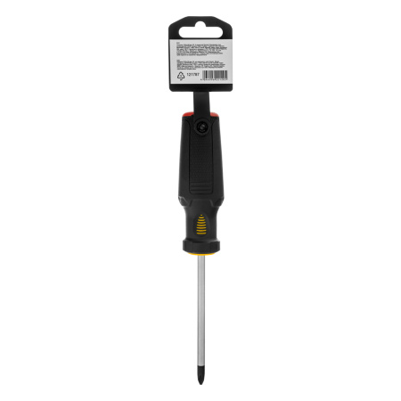Отвертка, PH2х100 мм, S2, 3к рукоятка Denzel