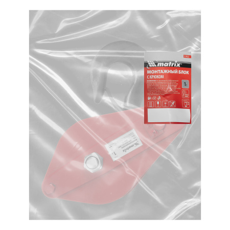 Блок монтажный с крюком, 1 т Matrix цена