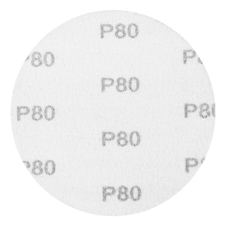 Круг абразивный на ворсовой подложке под "липучку", P 80, 115 мм, 10 шт Matrix