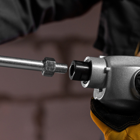 Миксер строительный EM-1-1220, 1220 Вт, 0-480/0-800 об/мин Denzel