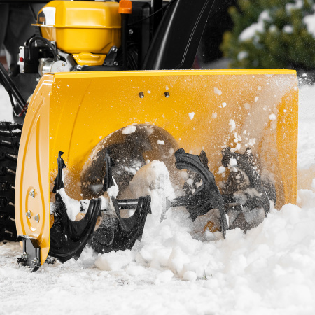 Бензиновая снегоуборочная машина SBL 711D PRO, 302cc, эл.старт, фара, обогрев, блок. дифф. Denzel