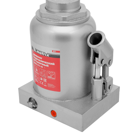 Домкрат гидравлический бутылочный, 30 т, h подъема 244-370 мм Matrix цена