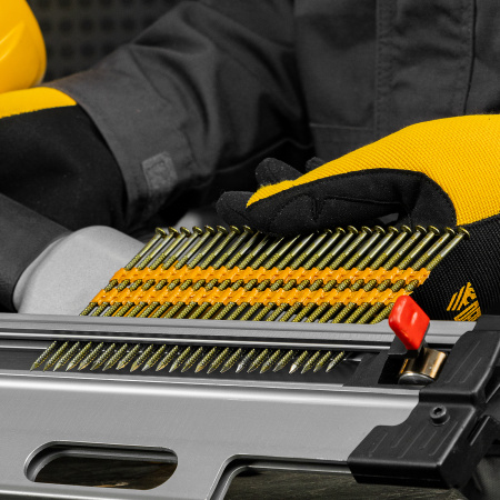 Гвозди для пнев. нейлера (крашен.) длина - 90 мм, диам. - 3,05 мм, 2000 шт. Denzel цена