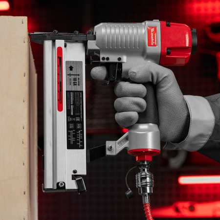 Нейлер-степлер пневматический 2 в 1, с регулировкой глубины забивания, гвозди 18GA, скобы 18GA Matrix цена