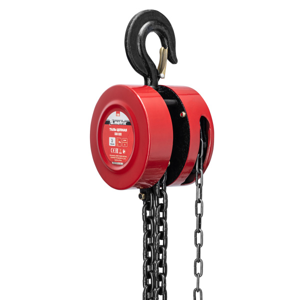 Таль цепная, 3 т, H подъема 3 м, расстояние между крюками 470 мм Matrix цена
