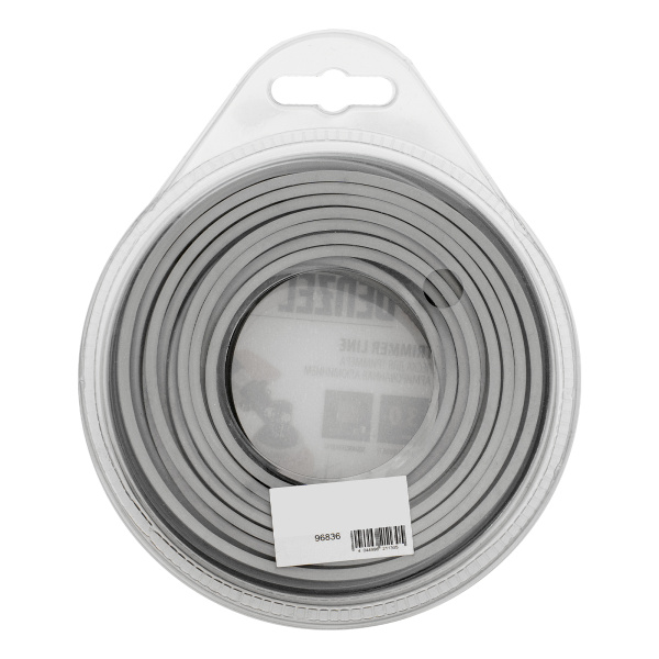 Леска для триммера армированная алюминием квадратная, 3,0мм х 15м, блистер ALUFLEX Denzel цена