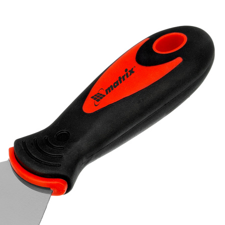 Шпательная лопатка из нержавеющей стали, 100 мм, двухкомпонентная ручка Matrix цена