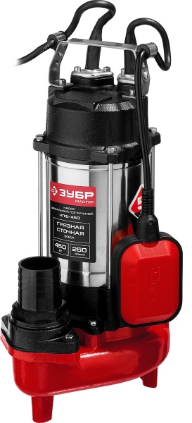 Фекальный насос ЗУБР, 450 Вт НПФ-450
