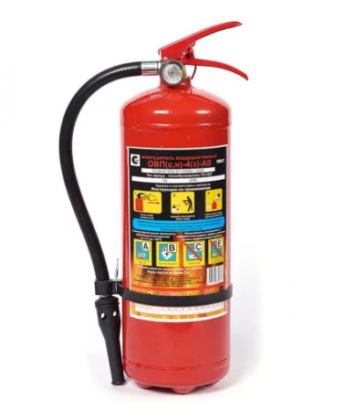 Огнетушитель воздушно-эмульсионный ОВЭ-4 (з) АВСЕ, летний (до +0°С)