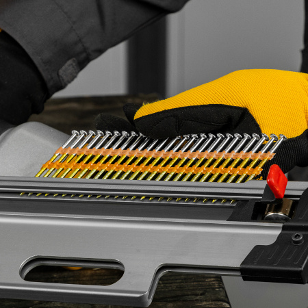 Гвозди для пнев. нейлера (оцинк.) длина - 75 мм, диам. - 3,05 мм, 2000 шт. Denzel цена