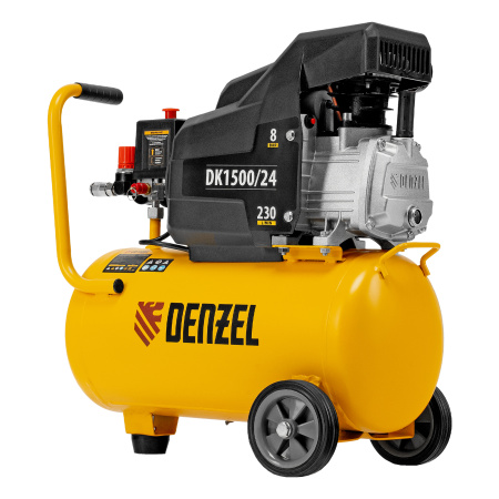 Компрессор воздушный DK1500/24, Х-PRO 1.5 кВт, 230 л/мин, 24 л Denzel