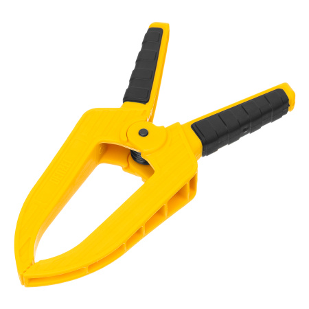 Струбцина клещеобразная, удлиненная 50 х 80 мм двухкомпонентные рукоятки Denzel цена