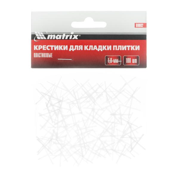 Крестики, 1.0 мм, для кладки плитки, 100 шт Matrix цена