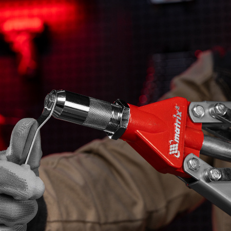 Заклепочник двуручный, для заклепок 3.2-4.0-4.8-6-6,4 мм Matrix Professional цена