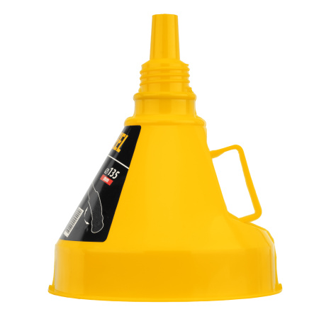 Воронка пластиковая 135 мм с металлическим ситом и гибким наконечником Denzel цена