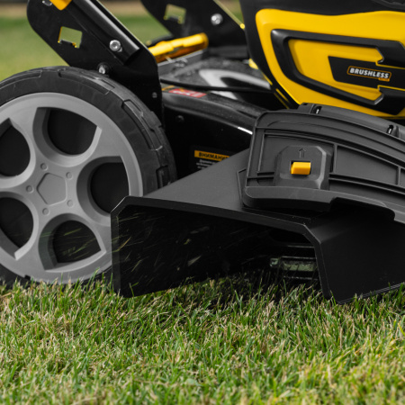 Газонокосилка аккумуляторная бесщет. DLM-460, 460 мм, травосб. 65 л., Li-Ion, 40 В Denzel цена