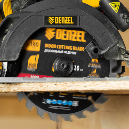 Пильный диск по дереву ф180х 20 мм, 24 зубьев Denzel