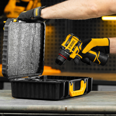 Дрель-шуруповерт аккумуляторная бесщет. CDH-BL-12, Li-Ion, 12 В// Denzel