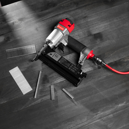 Нейлер-степлер пневматический 3 в 1, с регулировкой глубины забивания, гвозди 18GA, гвозди 16GA, скобы 18 GA Matrix цена