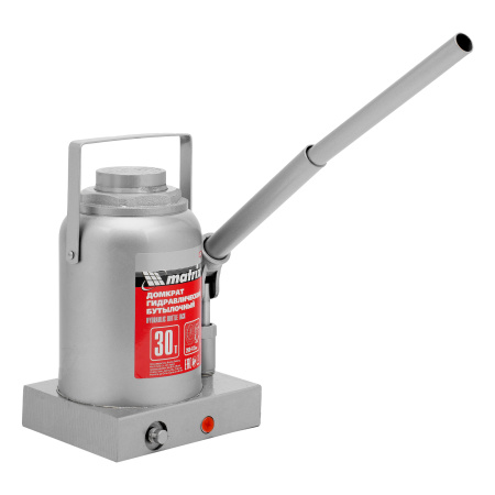 Домкрат гидравлический бутылочный, 30 т, высота подъема 260-415 мм Matrix цена