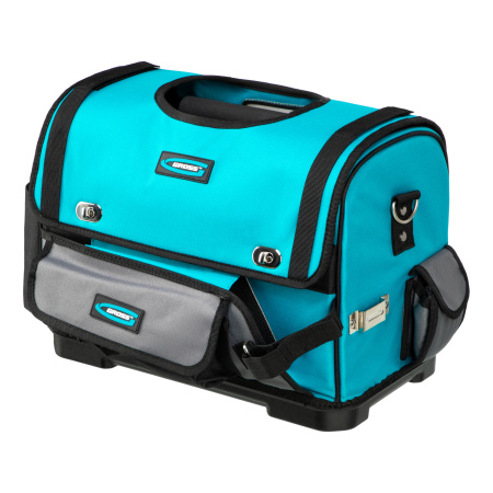 Переноска для инструмента, 400х225х300мм, пластиковое дно, наплечный ремень Gross цена