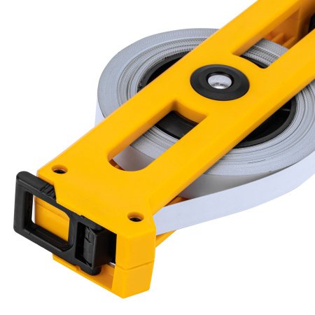 Рулетка геодезическая 20 м х 13 мм, открытый корпус, металлическая лента Denzel цена
