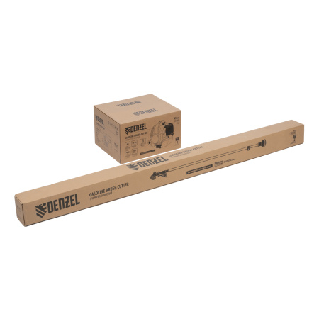 Триммер бензиновый DT-43E, 43 см3, неразъемная штанга, электростартер, состоит из 2 частей Denzel цена