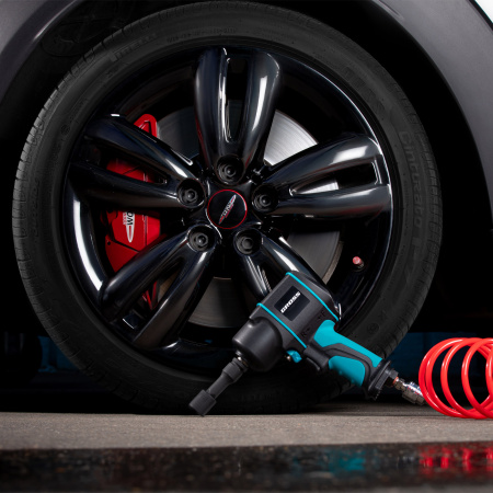 Гайковерт пневматический ударный G1285, 1/2, Twin Hammer, 1220Нм, 6500 об/мин, композитный Gross цена