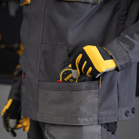 Куртка профессиональная рабочая, 65% полиэстер 35% хлопок, XXL Denzel