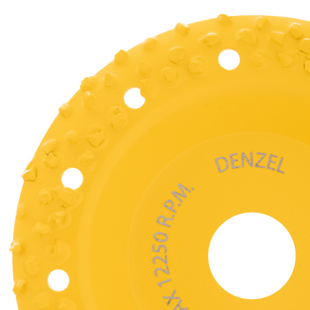 Чашка твёрдосплавная зачистная,125 мм, Наклонная, крупное зерно #8 Denzel