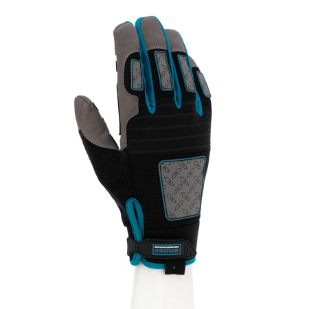 Перчатки универсальные, усиленные, с защитными накладками, DELUXE, размер L (9) Gross цена