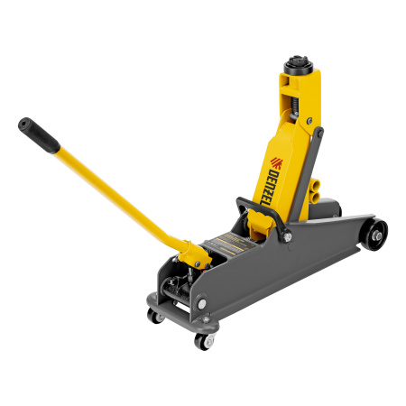 Домкрат гидравлический подкатной с фиксатором, 3 т, 190-532 мм, SUV Denzel цена