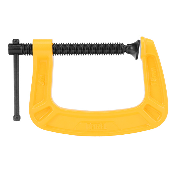 Струбцина G-образная, усиленная, 75 мм Denzel цена