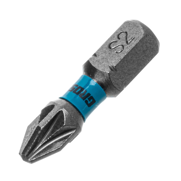 Бита торсионная PZ2 x 25 мм, для ударных шуруповертов, 10 шт. Gross