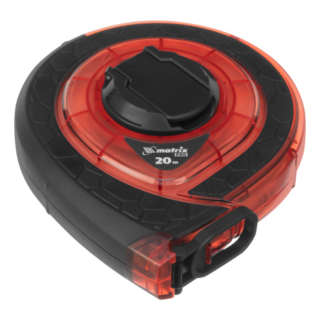 Рулетка геодезическая 20 м х 15 мм, закрытый корпус, фибергласовая лента, двусторонняя шкала, Pro Matrix цена