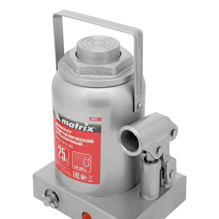 Домкрат гидравлический бутылочный, 25 т, высота подъема 230-360 мм Matrix цена